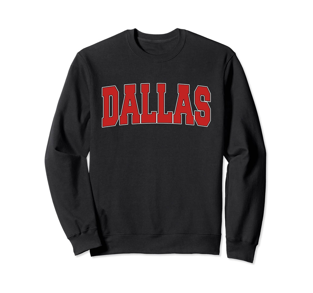 Dallas Tx Texas Varsity Usa Sports Sweatshirt - Novelty Apparel for Adults - T-Shirt, Sweatshirt, Hoodie