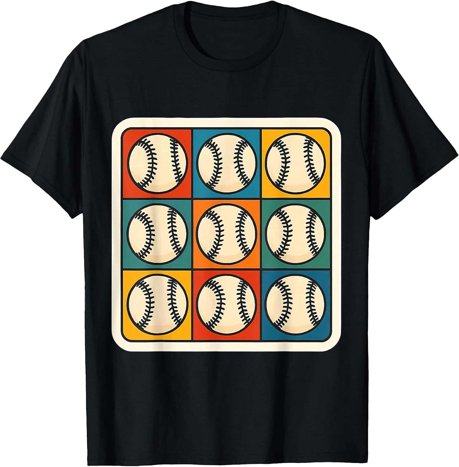 Baseball Pop Art Vintage Player Coach Lover Merch - Adult & Kids T-Shirts, Sweatshirts & Hoodies apparel design preview 1