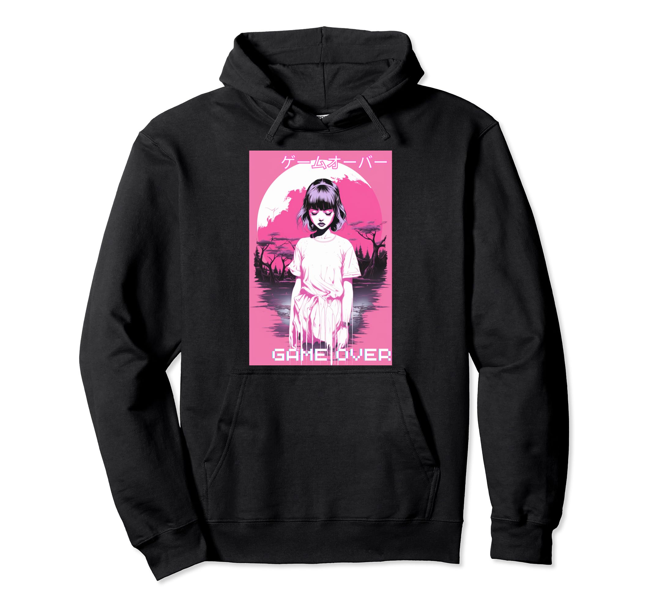 Japanese Vaporwave Sad Anime Indie Hoodie - Casual Everyday Wear Men Women - T-Shirt, Sweatshirt, Hoodie