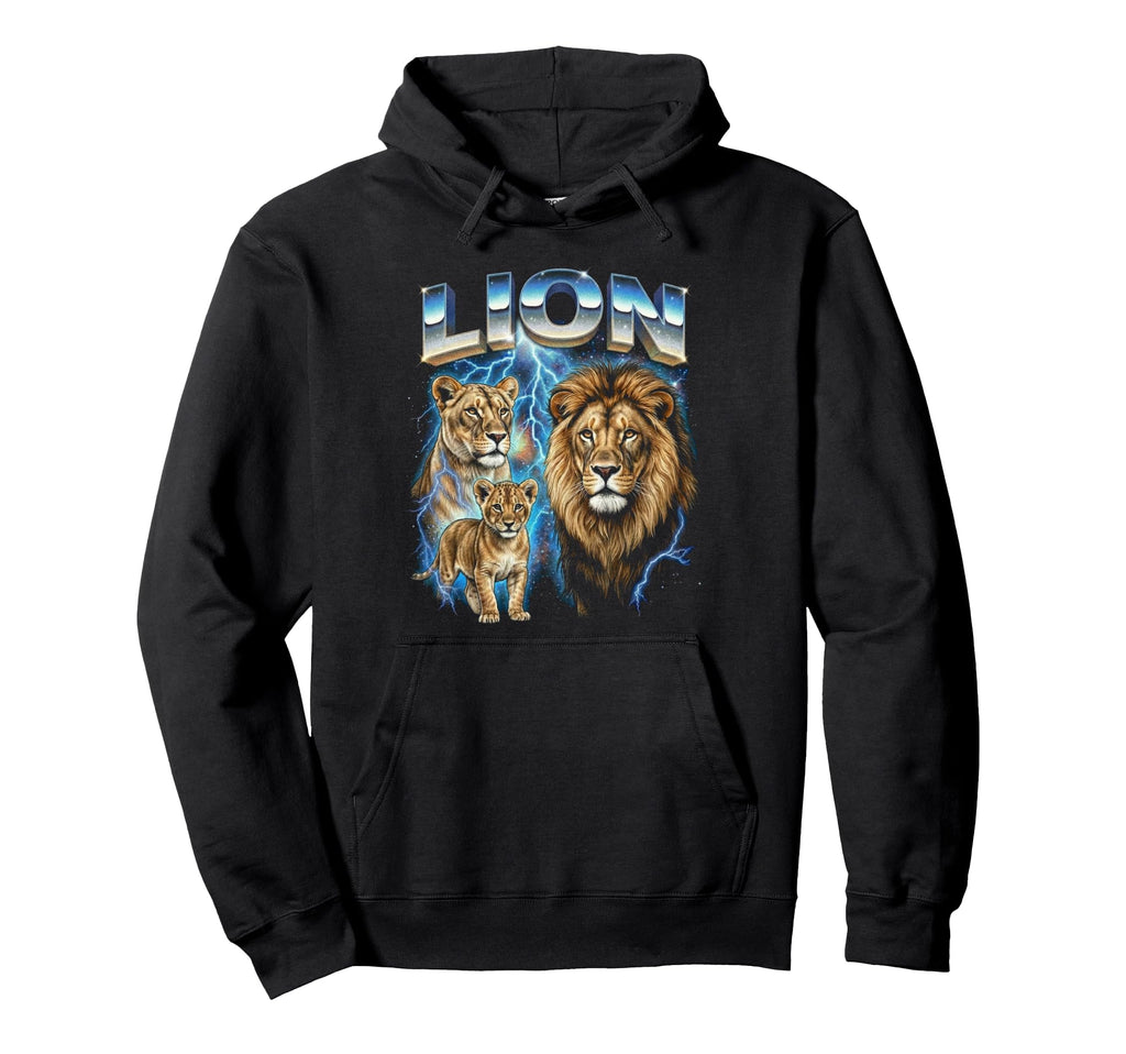 Lion 80S Funny Africa Lion 90S Hoodie - Streetwear Style Men Women - T-Shirt, Sweatshirt, Hoodie