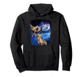 Chihuahua Howling Moon 90S 3 Dog Meme Hoodie - Streetwear Style Men Women - T-Shirt, Sweatshirt, Hoodie