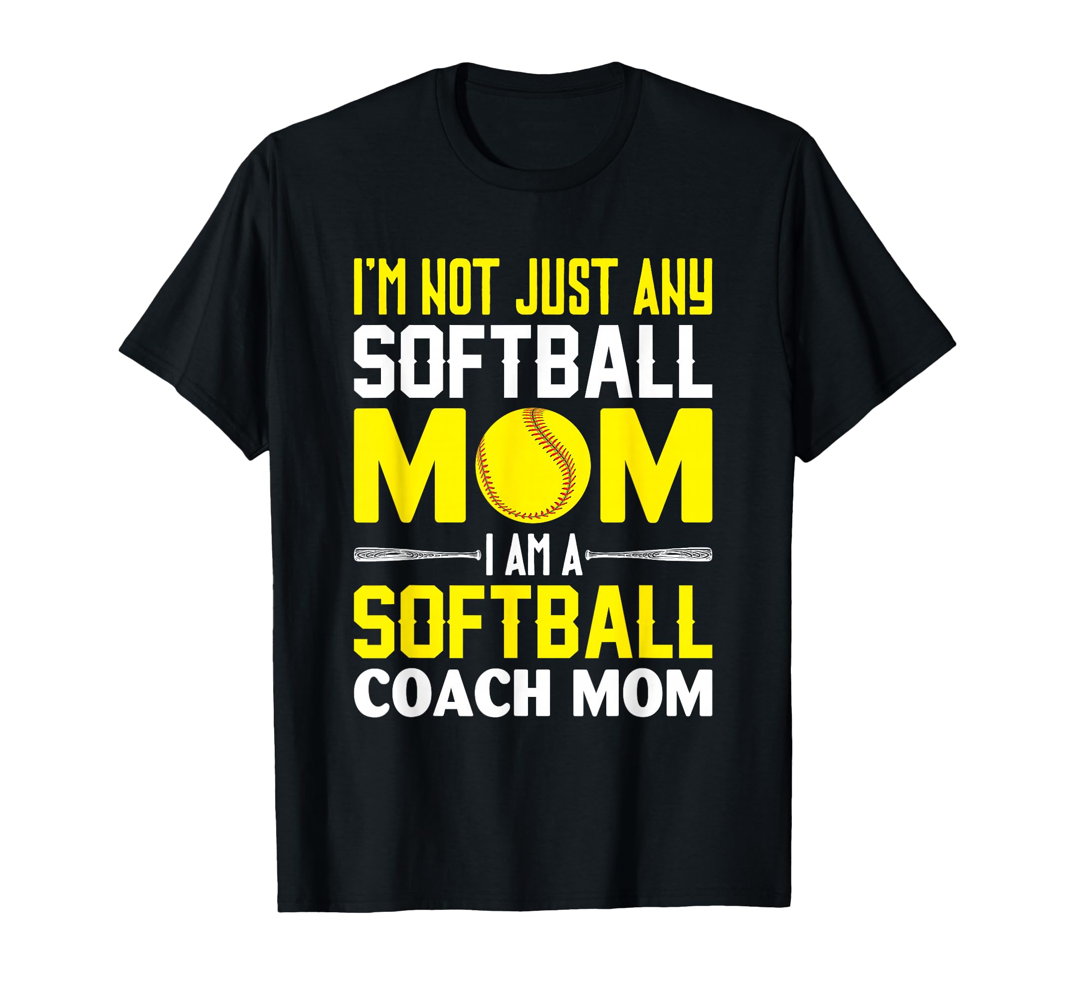 Im Not Just Any Softball Mom Im Softball T-Shirt - Graphic Print Unisex - T-Shirt, Sweatshirt, Hoodie