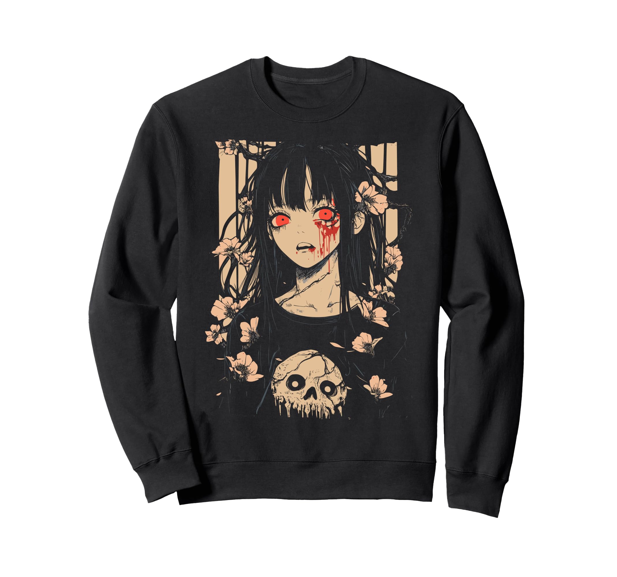 Anime Horror Aesthetic Soft Grunge Sweatshirt - Unique Graphic Men Women - T-Shirt, Sweatshirt, Hoodie