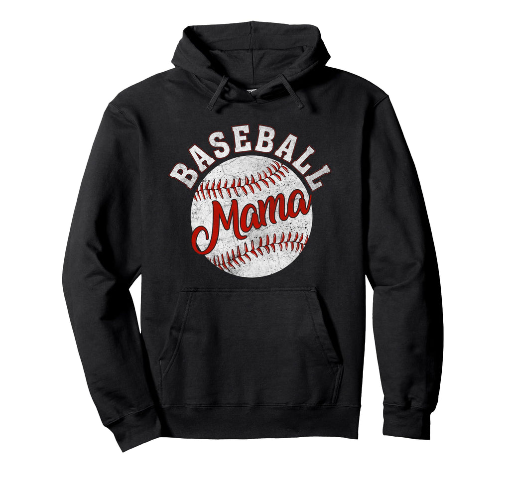 Baseball Mama Mom Mothers Day Hoodie - Casual Everyday Wear for Adults - T-Shirt, Sweatshirt, Hoodie