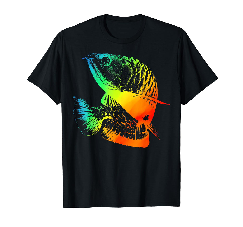 Arowana Colorful Rainbow T-Shirt - Custom Art Print for Adults - T-Shirt, Sweatshirt, Hoodie
