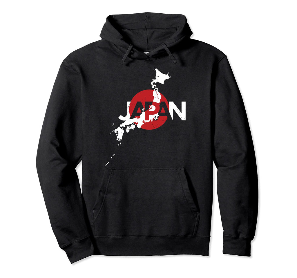 Japanese Map Flag Souvenir Hoodie - Casual Everyday Wear for Adults - T-Shirt, Sweatshirt, Hoodie