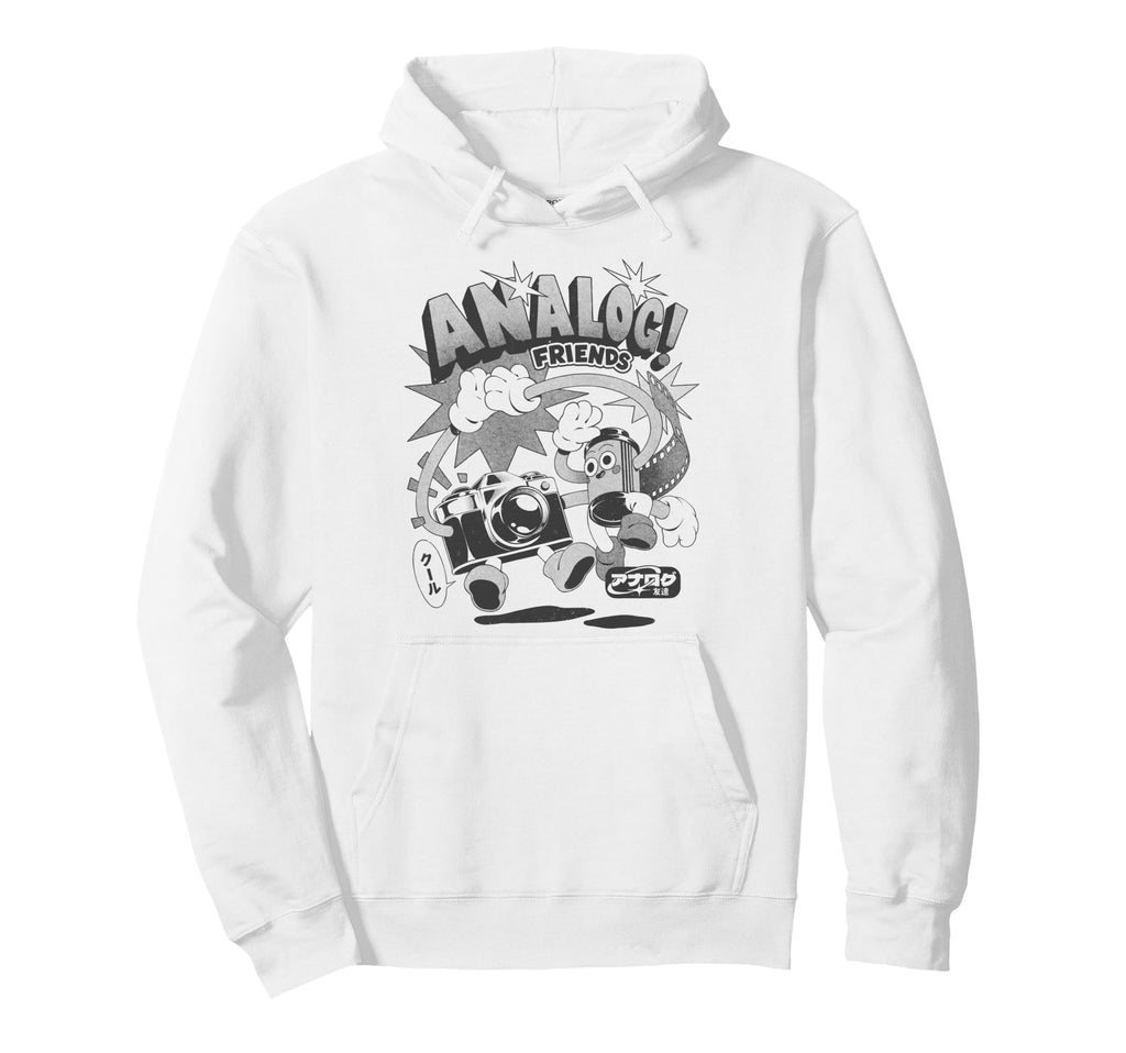 Threadless Analog Friends Camera Hoodie - Fun Novelty Design Men Women - T-Shirt, Sweatshirt, Hoodie