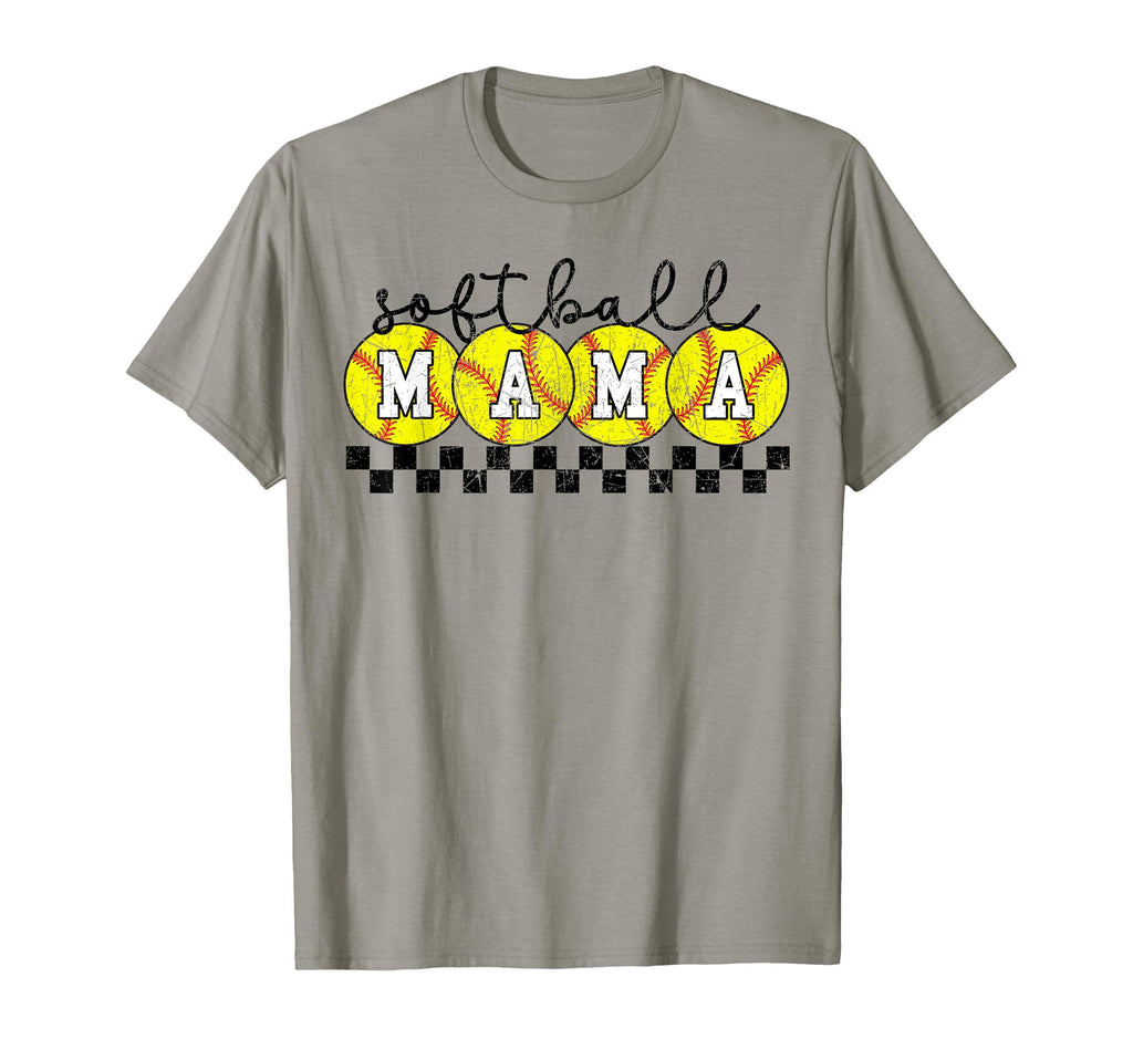 Softball Mama Groovy Softball Mom Mother T-Shirt - Trendy Graphic Unisex - T-Shirt, Sweatshirt, Hoodie