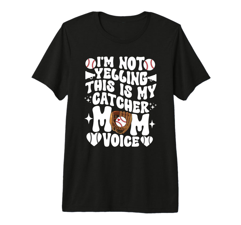 Catcher Mom Voice Baseball Catcher Mom T-Shirt - Trendy Graphic Men Women - T-Shirt, Sweatshirt, Hoodie