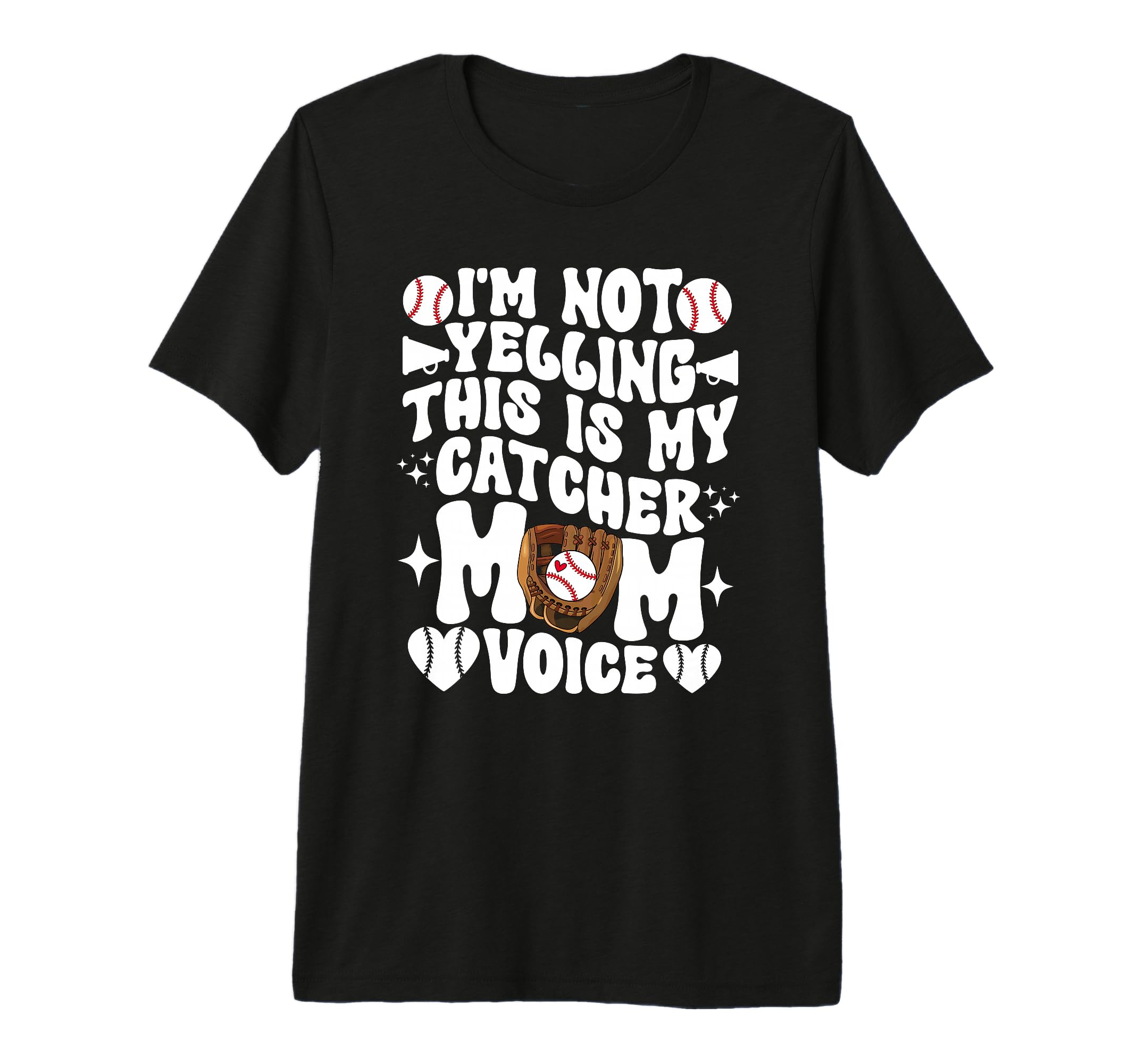 Catcher Mom Voice Baseball Catcher Mom T-Shirt - Trendy Graphic Men Women - T-Shirt, Sweatshirt, Hoodie