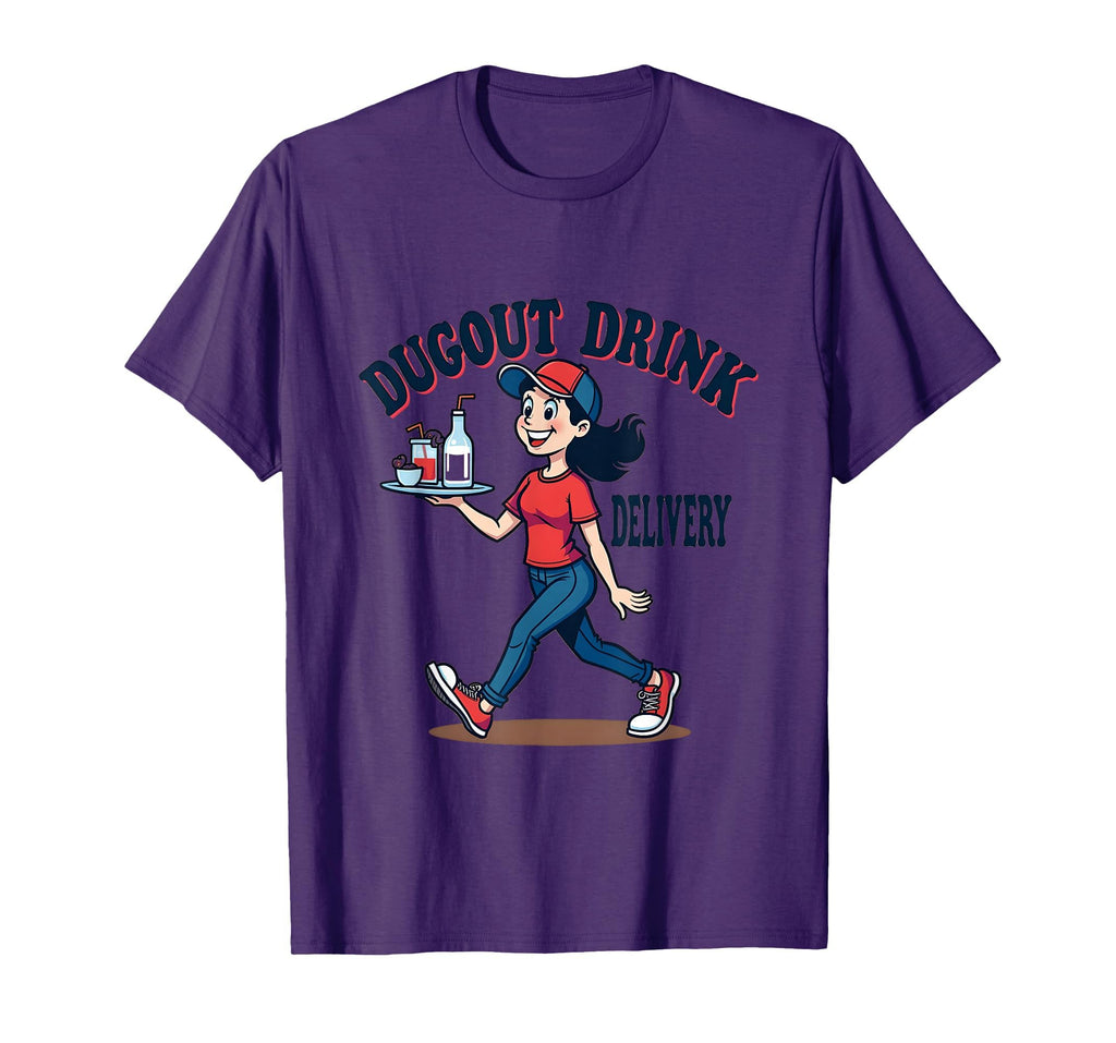 Dugout Drink Delivery Baseball Mom T-Shirt - Aesthetic Graphic Unisex - T-Shirt, Sweatshirt, Hoodie