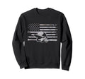 American Flag Baseball Baseball Sweatshirt - Novelty Apparel for Adults - T-Shirt, Sweatshirt, Hoodie