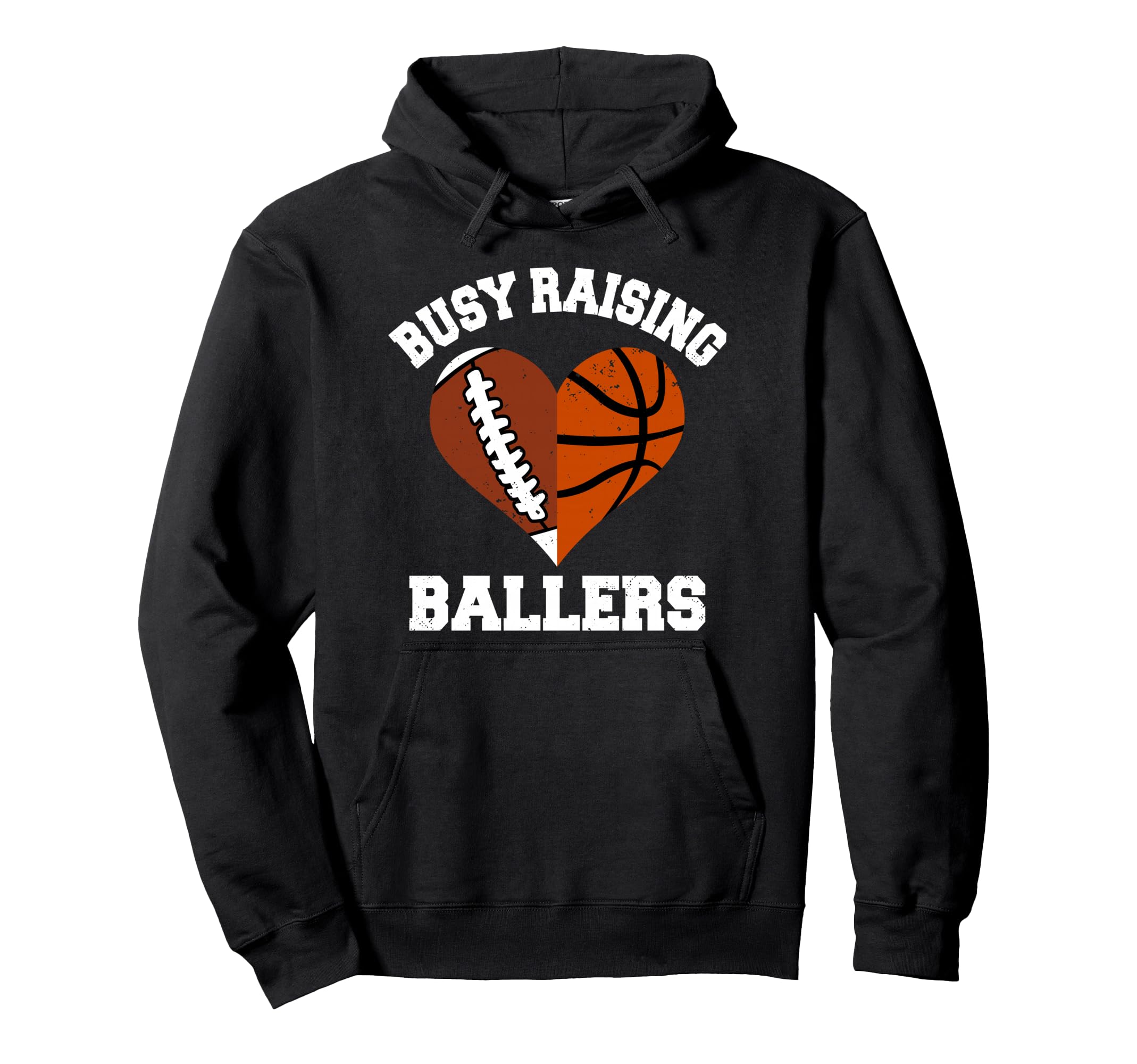 Busy Raising Ballers Football Hoodie - Aesthetic Graphic for Adults - T-Shirt, Sweatshirt, Hoodie