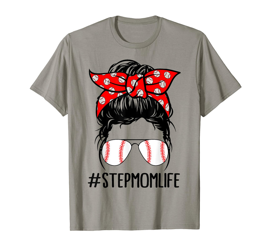 Stepmom Life Baseball Softball Mothers T-Shirt - Novelty Apparel Men Women - T-Shirt, Sweatshirt, Hoodie