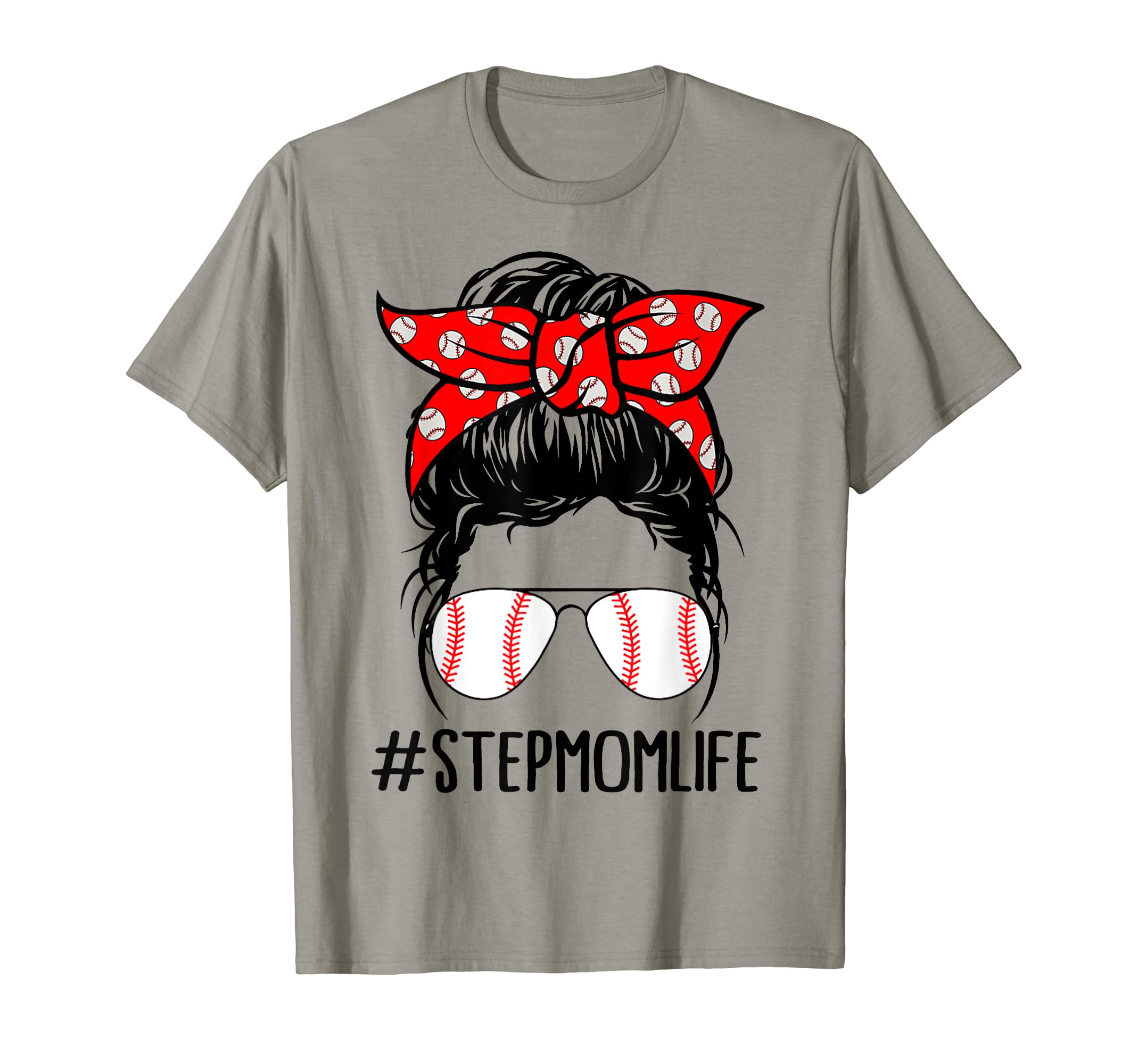 Stepmom Life Baseball Softball Mothers T-Shirt - Novelty Apparel Men Women - T-Shirt, Sweatshirt, Hoodie