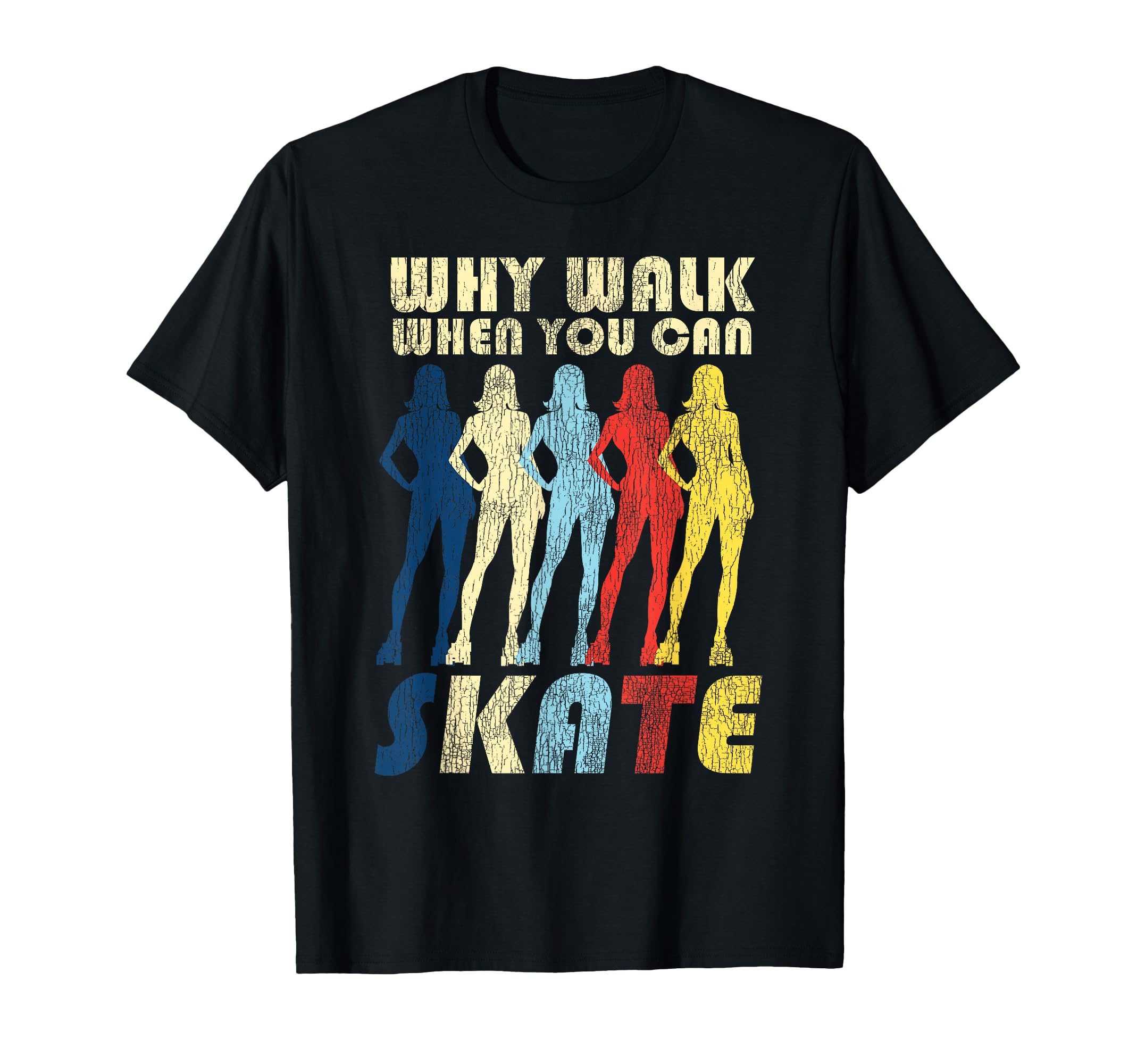 Roller Skating Skate 1970S T-Shirt - Trendy Graphic Unisex - T-Shirt, Sweatshirt, Hoodie