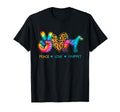 Peace Love Whippet Dog Tie Dye T-Shirt - Unique Graphic for Adults - T-Shirt, Sweatshirt, Hoodie