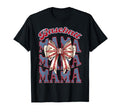 Baseball Mama Coquette Bow Mothers Day T-Shirt - Unique Graphic for Adults - T-Shirt, Sweatshirt, Hoodie
