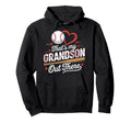 Thats My Grandson Out There Baseball Hoodie - Minimalist Print for Adults - T-Shirt, Sweatshirt, Hoodie