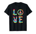 Valentines Day Tie Dye Love Peace Sign T-Shirt - Custom Art Print Unisex - T-Shirt, Sweatshirt, Hoodie