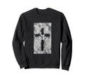 Gothic Cross Grunge Aesthetic Y2K Sweatshirt - Aesthetic Graphic Unisex - T-Shirt, Sweatshirt, Hoodie