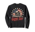 Funny Baseball Dad Game Day Usa Flag Sweatshirt - Minimalist Print Unisex - T-Shirt, Sweatshirt, Hoodie