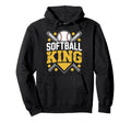 Softball Baseball Sports Hoodie - Unique Graphic Men Women - T-Shirt, Sweatshirt, Hoodie