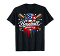 Baseball Lifestyle Us Flag Patriotic T-Shirt - Streetwear Style Unisex - T-Shirt, Sweatshirt, Hoodie
