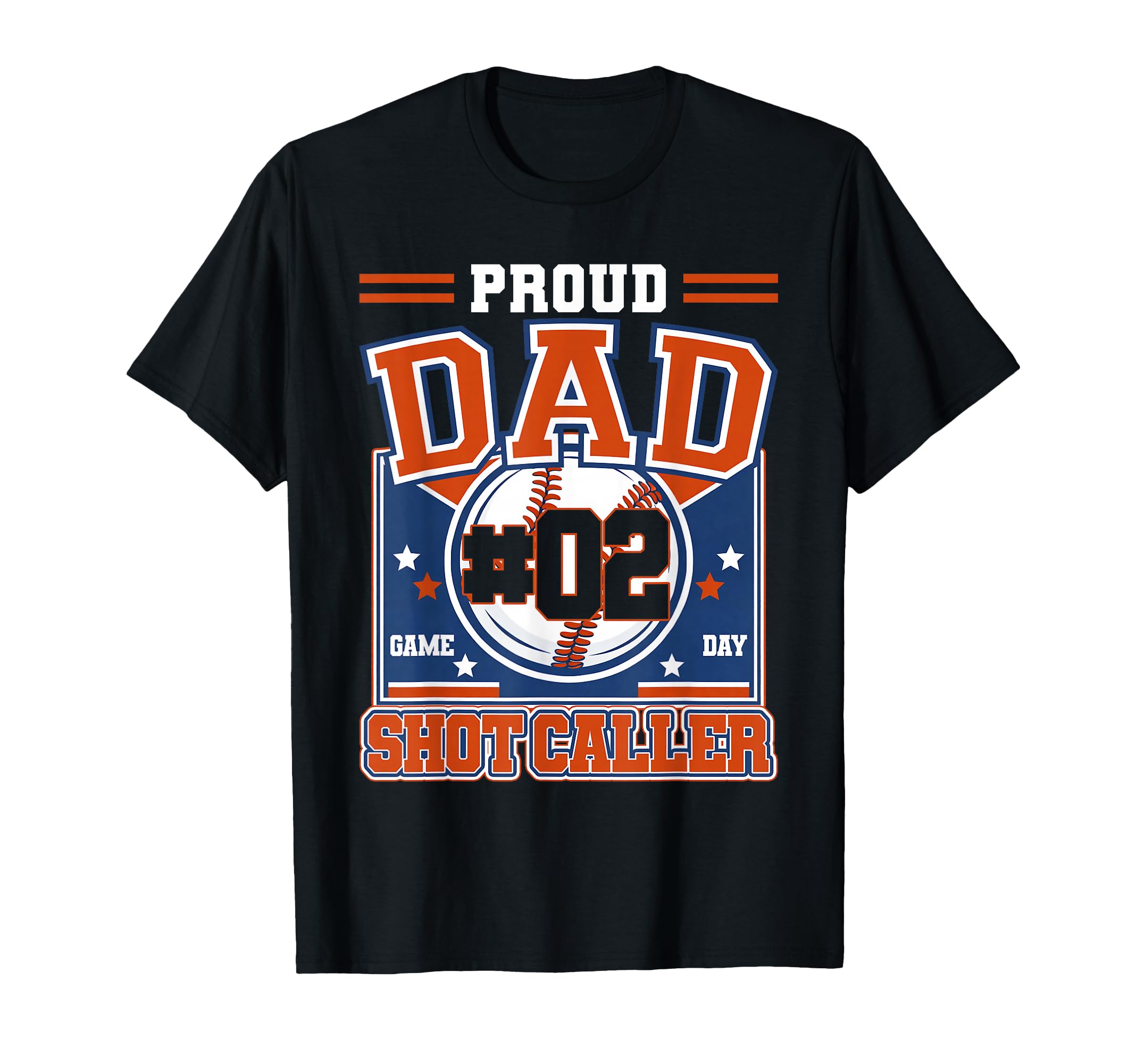 Proud Dad Baseball Player Number 2 Game T-Shirt - Unique Graphic Unisex - T-Shirt, Sweatshirt, Hoodie