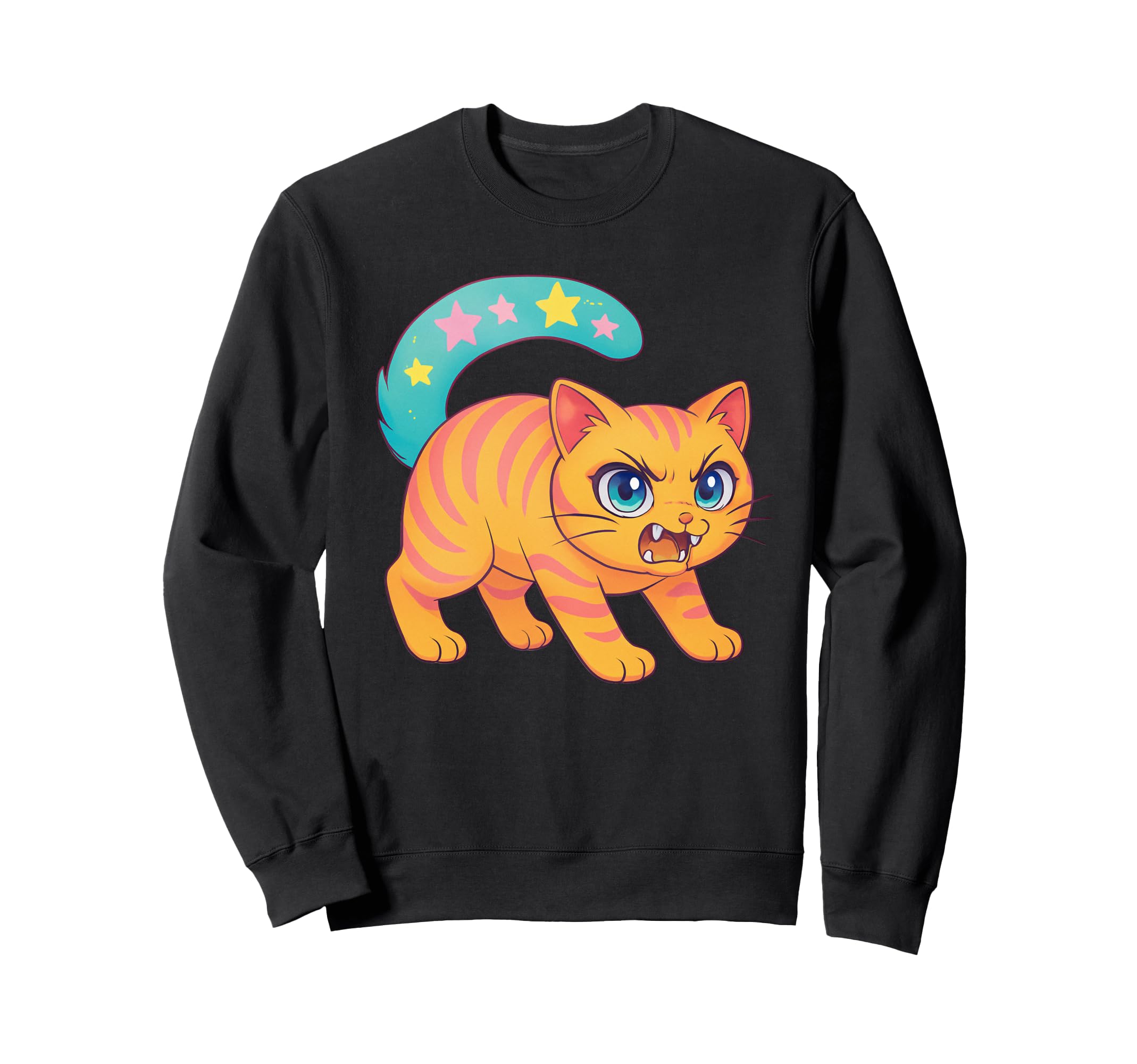 90S Y2K Scary Tomcat Cat Is Sweatshirt - Casual Everyday Wear for Adults - T-Shirt, Sweatshirt, Hoodie