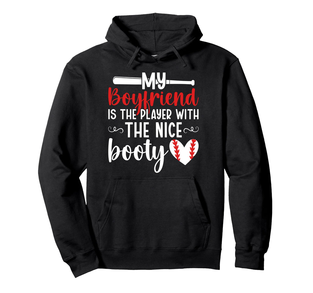 Baseball Girlfriend Funny Girlfriend Hoodie - Minimalist Print Men Women - T-Shirt, Sweatshirt, Hoodie