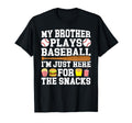 My Brother Plays Baseball Brother T-Shirt - Minimalist Print Men Women - T-Shirt, Sweatshirt, Hoodie