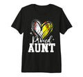 Proud Aunt Baseball Softball Heart Aunt T-Shirt - Graphic Print for Adults - T-Shirt, Sweatshirt, Hoodie