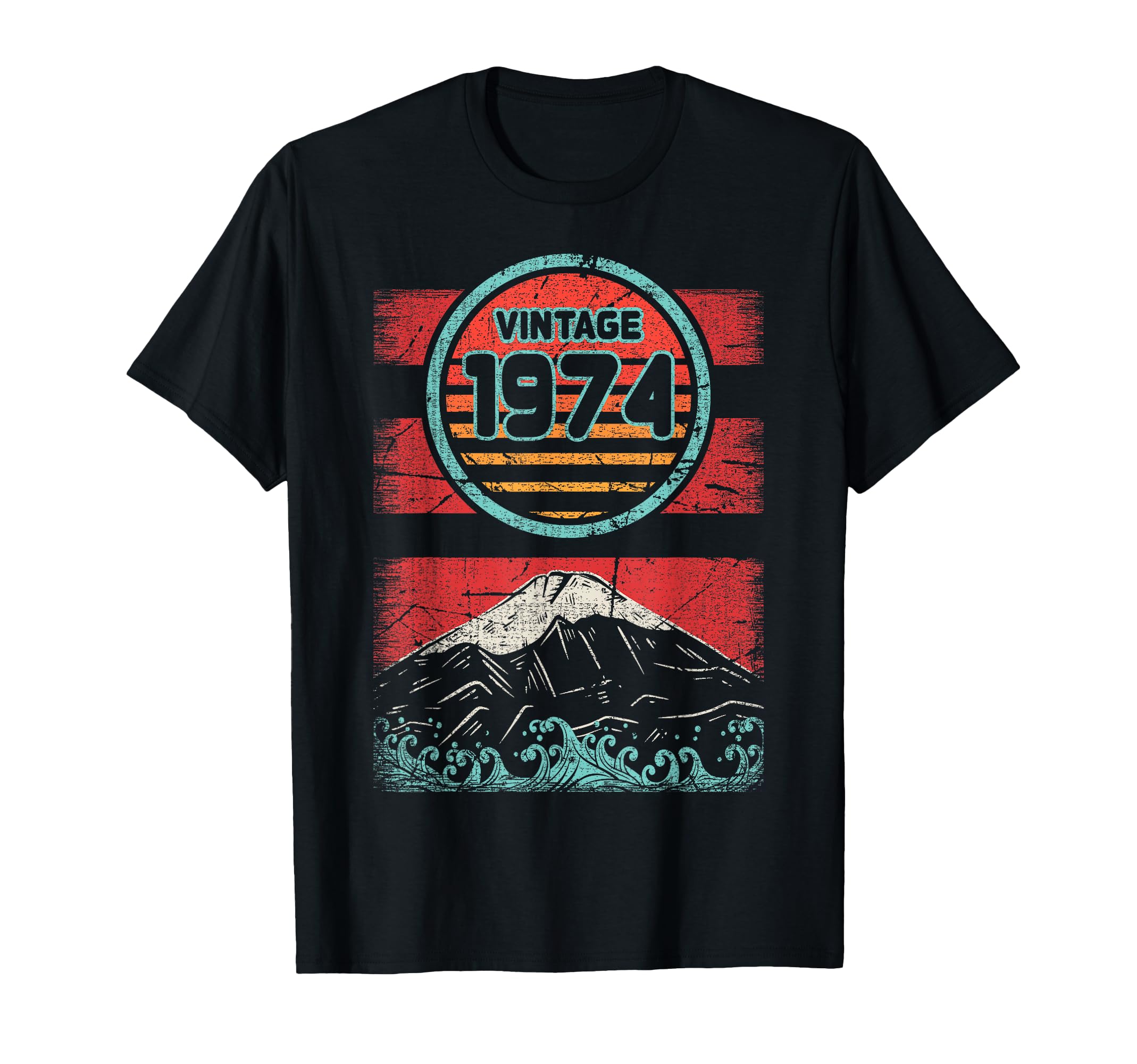 1974 Birthday Sunset T-Shirt - Unique Graphic Men Women - T-Shirt, Sweatshirt, Hoodie