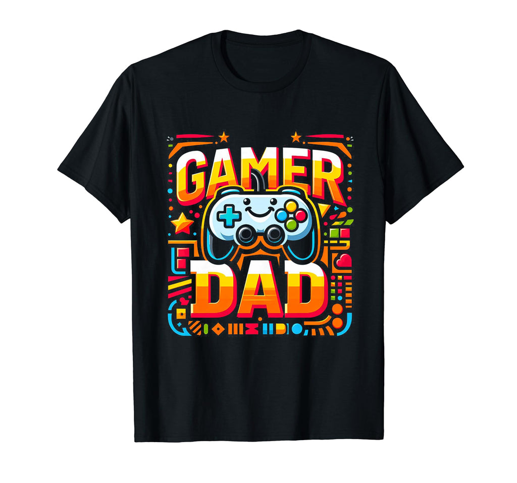 Gamer Dad Game Controller Gaming Video T-Shirt - Minimalist Print Unisex - T-Shirt, Sweatshirt, Hoodie