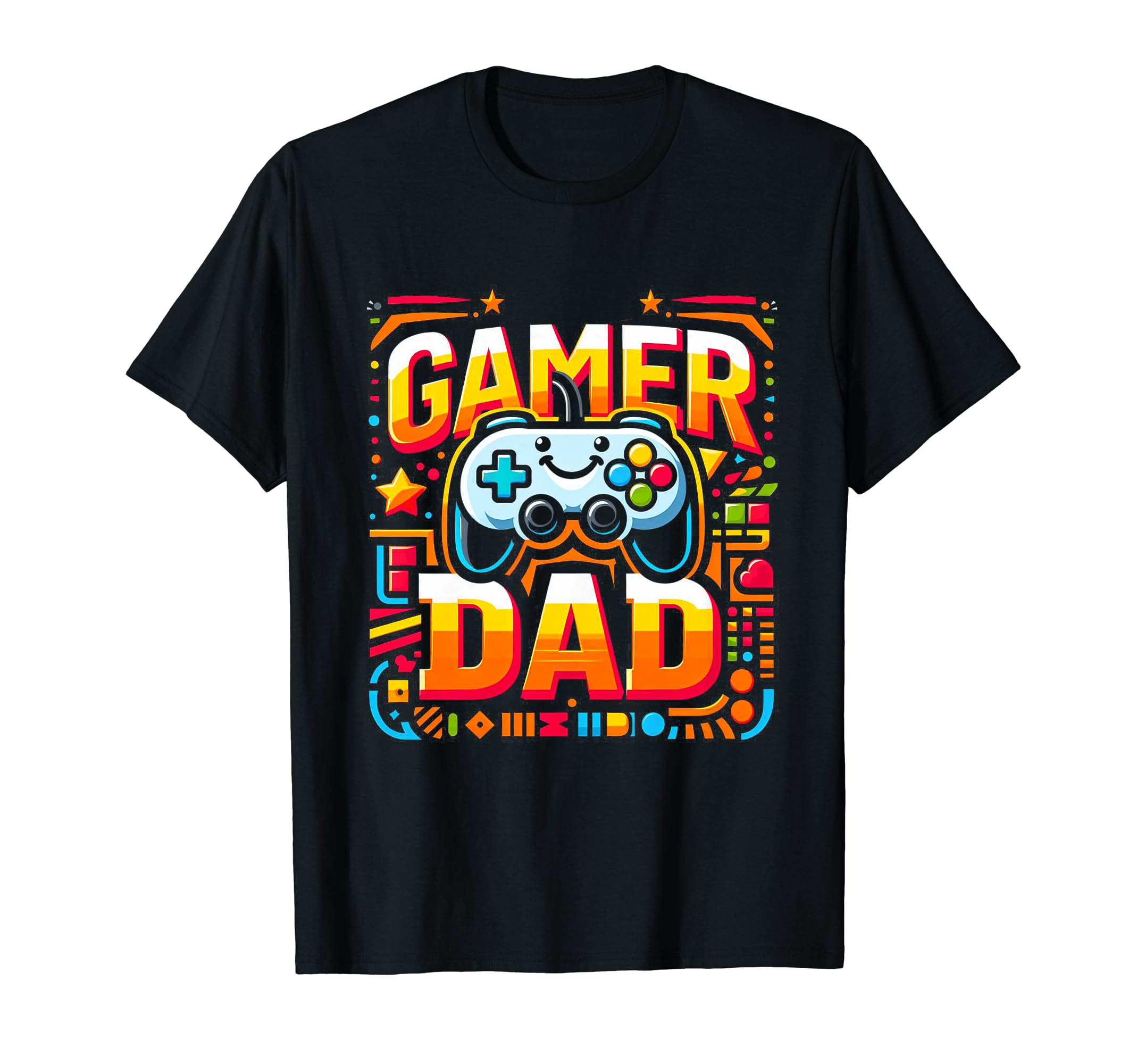 Gamer Dad Game Controller Gaming Video T-Shirt - Minimalist Print Unisex - T-Shirt, Sweatshirt, Hoodie