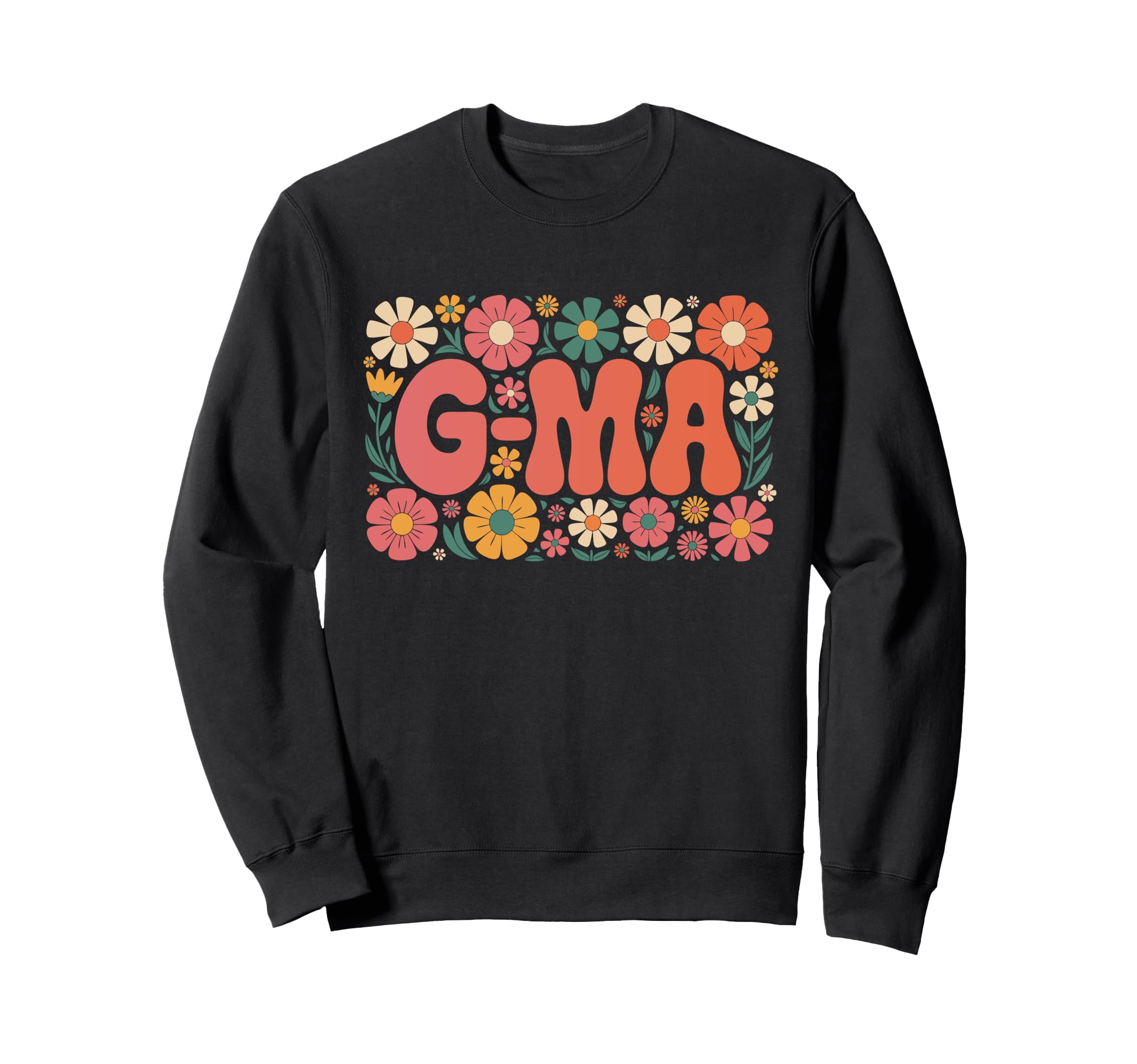 Boho G Ma Grandma 70S Floral Sweatshirt - Aesthetic Graphic for Adults - T-Shirt, Sweatshirt, Hoodie