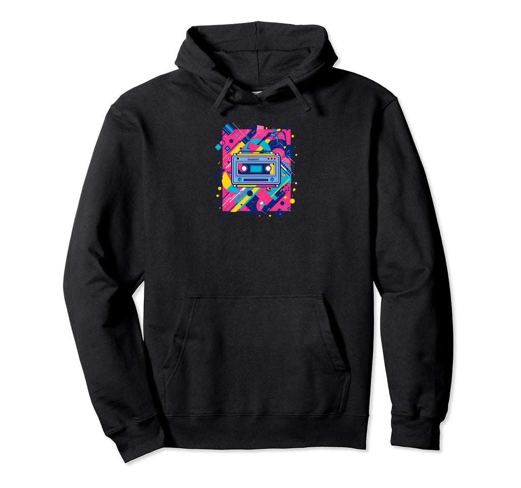 Geometric Cassette Tape 90S R B Hoodie - Aesthetic Graphic Men Women - T-Shirt, Sweatshirt, Hoodie