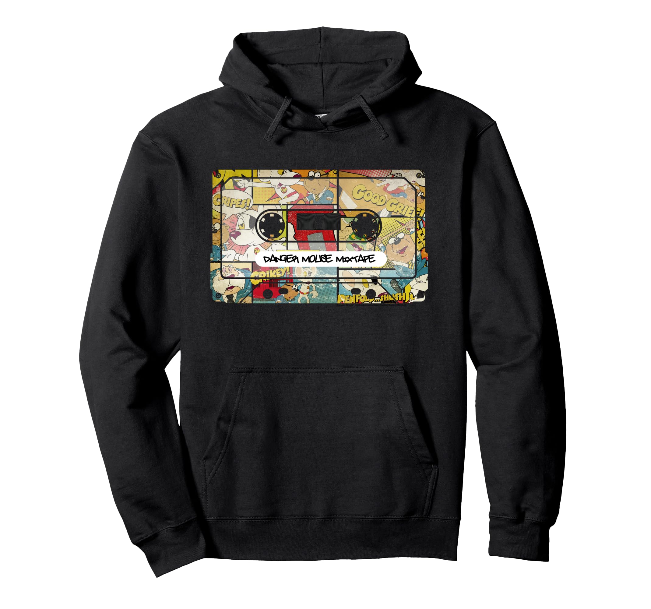 Danger Mouse Penfold Mixtape Cassette Hoodie - Minimalist Print for Adults - T-Shirt, Sweatshirt, Hoodie