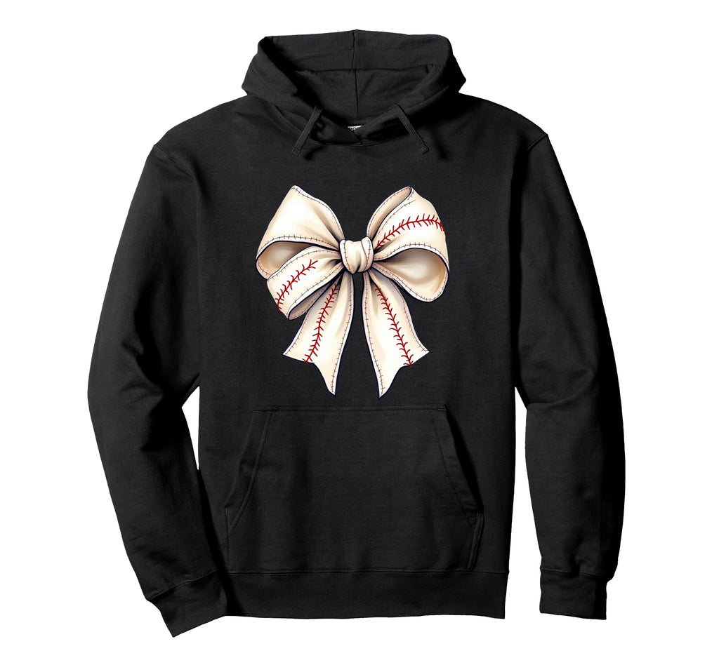 Baseball Coquette Bow Mom Baseball Mama Hoodie - Streetwear Style Men Women - T-Shirt, Sweatshirt, Hoodie