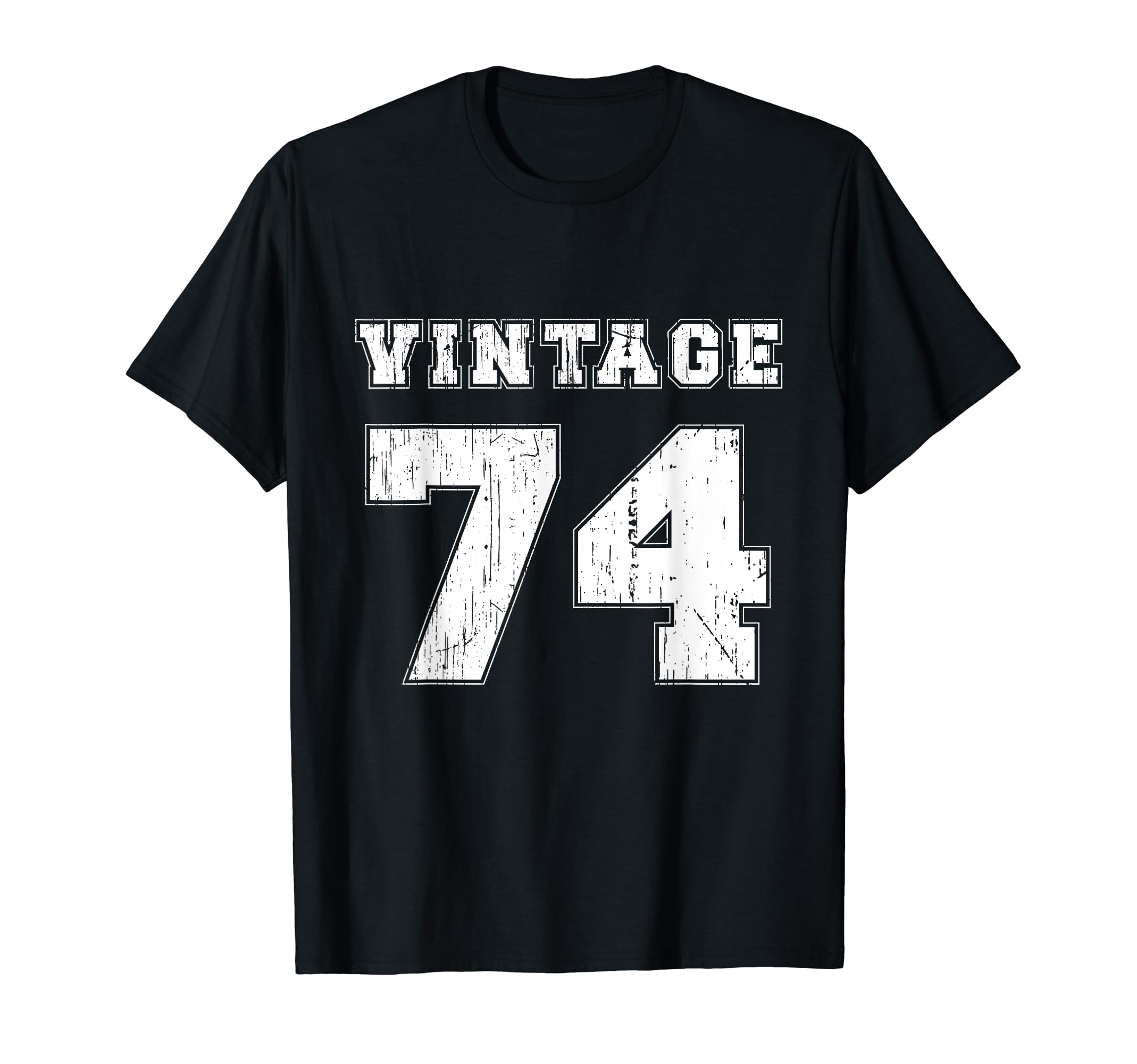 1974 Distressed Year T-Shirt - Graphic Print for Adults - T-Shirt, Sweatshirt, Hoodie