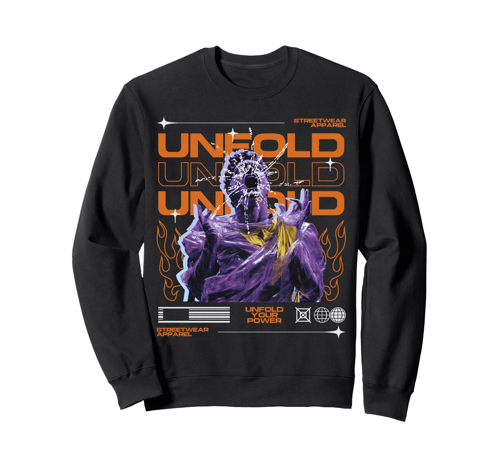 Y2K Unfold Your Power Bold Urban Sweatshirt - Minimalist Print Men Women - T-Shirt, Sweatshirt, Hoodie