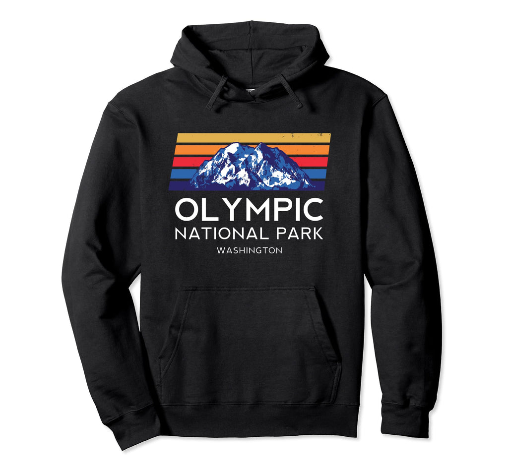 Olympic National Park Washington Hiking Hoodie - Custom Art Print Men Women - T-Shirt, Sweatshirt, Hoodie