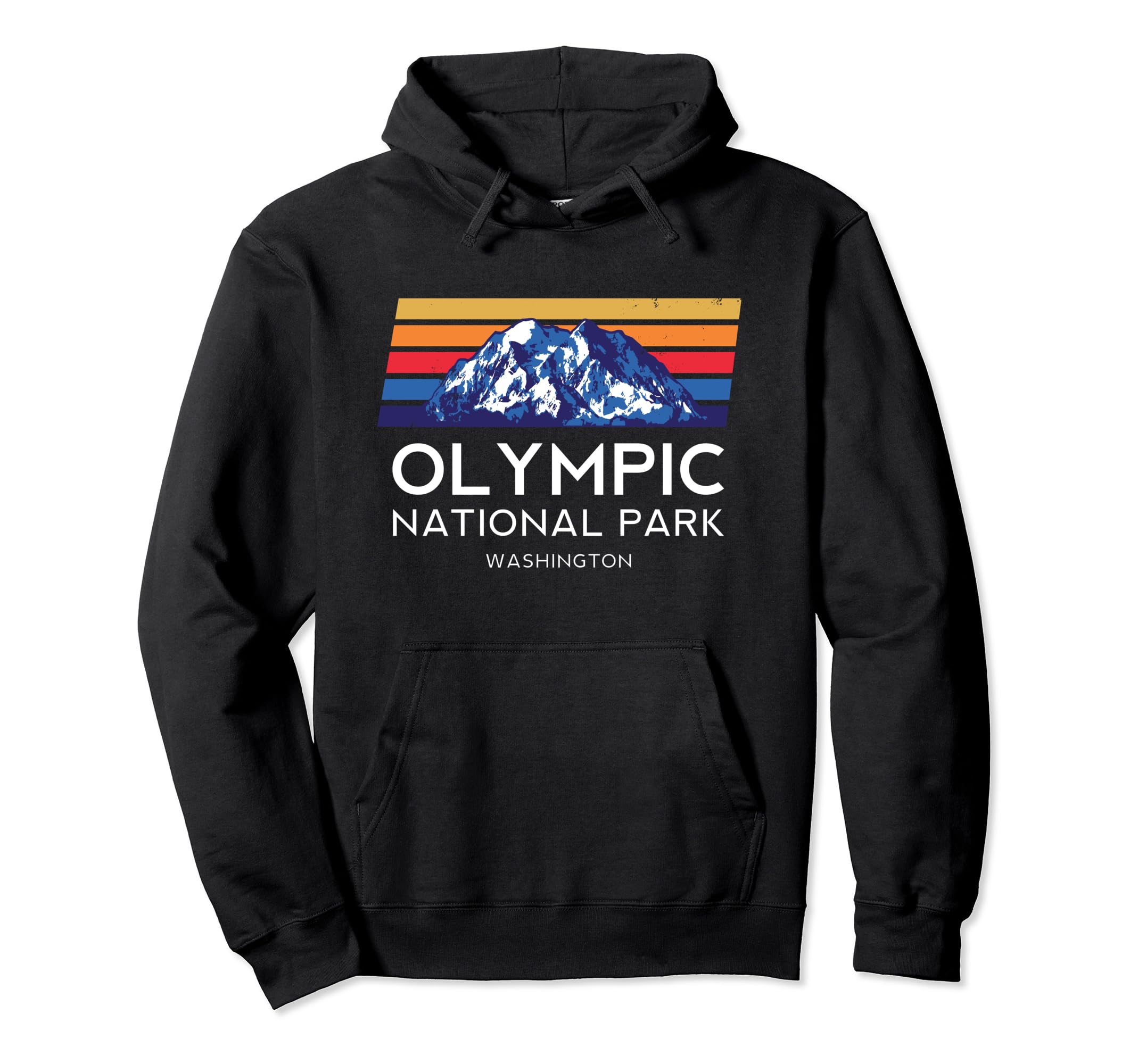 Olympic National Park Washington Hiking Hoodie - Custom Art Print Men Women - T-Shirt, Sweatshirt, Hoodie