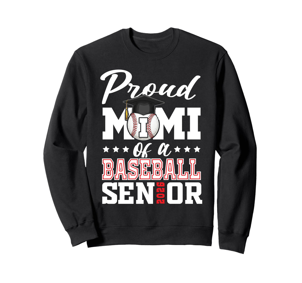 Proud Mimi Baseball Senior 2026 Sweatshirt - Aesthetic Graphic for Adults - T-Shirt, Sweatshirt, Hoodie