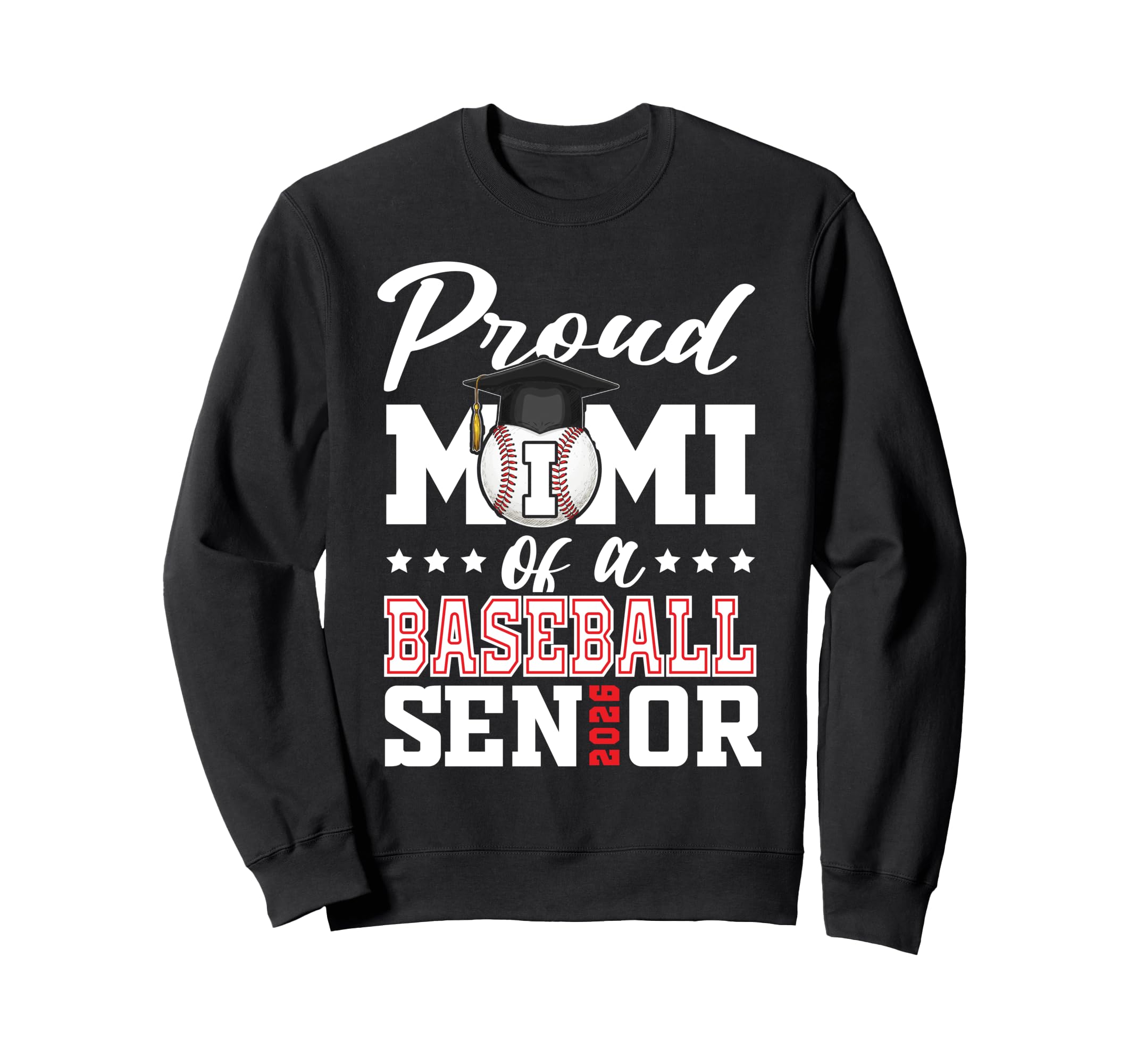 Proud Mimi Baseball Senior 2026 Sweatshirt - Aesthetic Graphic for Adults - T-Shirt, Sweatshirt, Hoodie