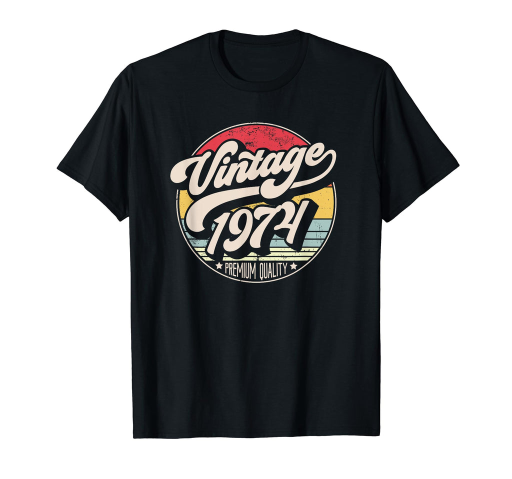 1974 Birthday Sunset T-Shirt - Minimalist Print Men Women - T-Shirt, Sweatshirt, Hoodie