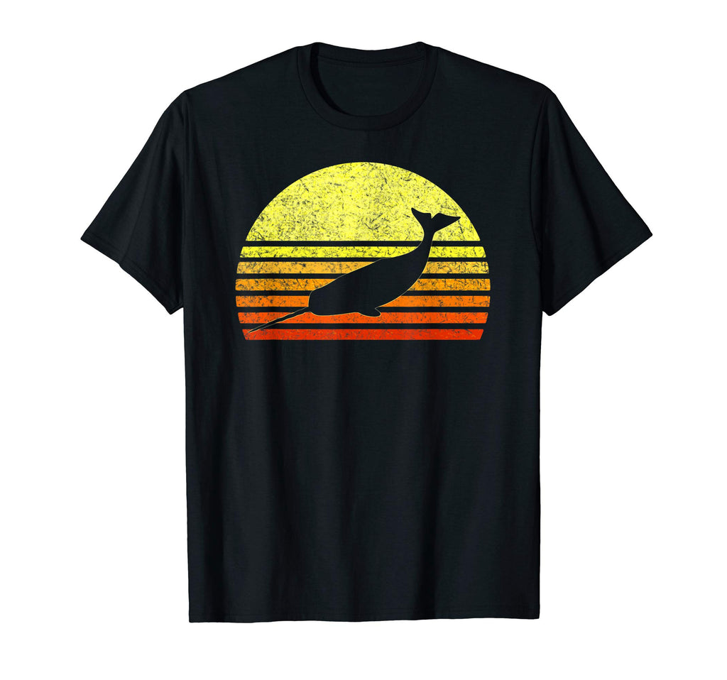 Narwhal Love Unicorns Sea Sunset T-Shirt - Minimalist Print Unisex - T-Shirt, Sweatshirt, Hoodie