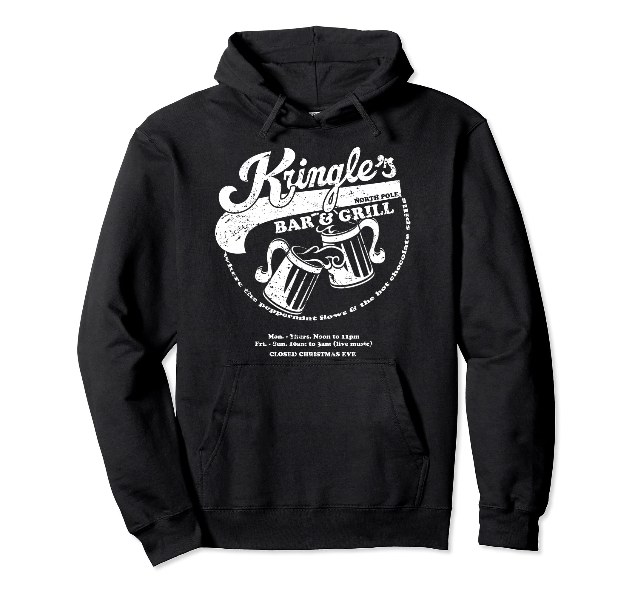Funny Holiday Distressed Hoodie - Unique Graphic for Adults - T-Shirt, Sweatshirt, Hoodie