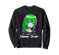 Game Over Japanese Vaporwave Sweatshirt - Fun Novelty Design Men Women - T-Shirt, Sweatshirt, Hoodie